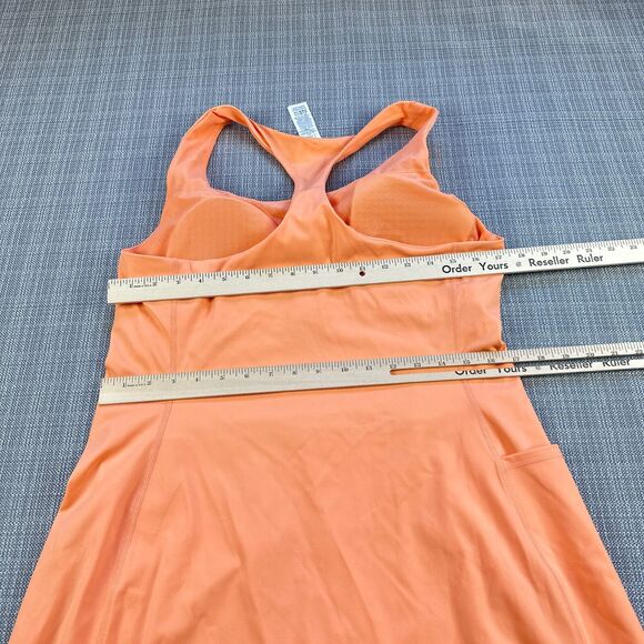 Sweaty Betty Dress Womens 12 Power Workout Inner Shorts Orange Removable Cups - Picture 8 of 13